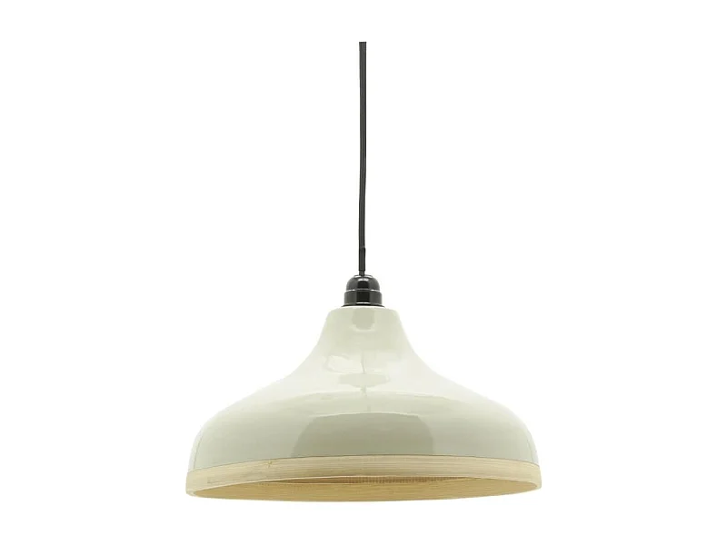 Abat-jour luminaire en bambou laqué