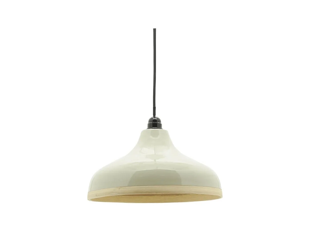 Abat-jour luminaire en bambou laqué