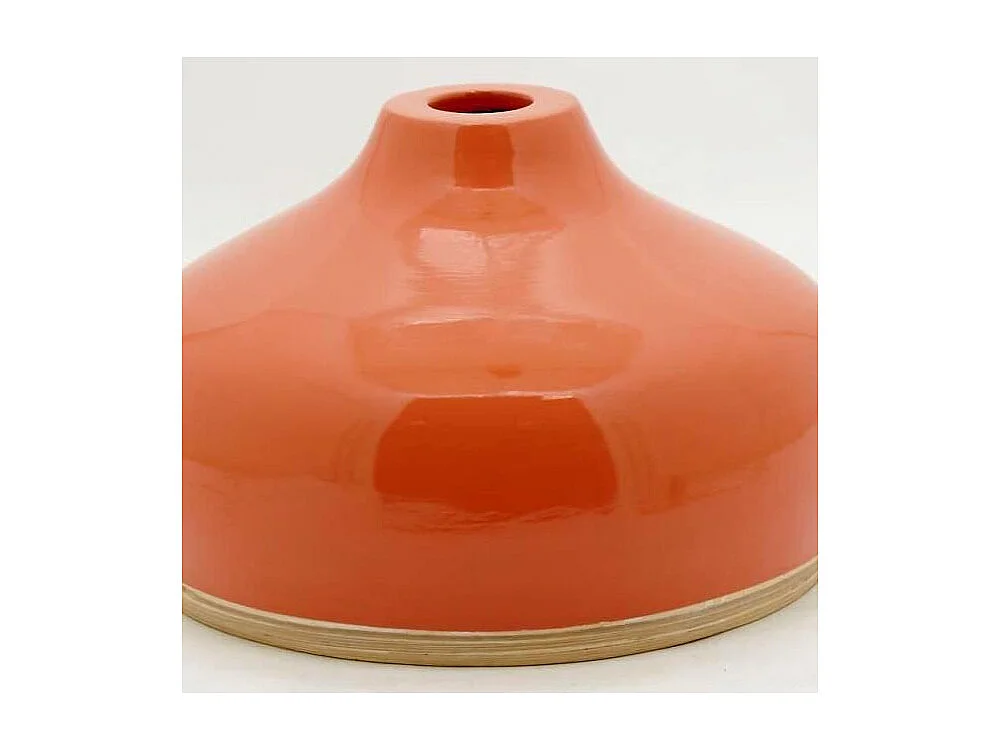 Abat-jour luminaire en bambou laqué