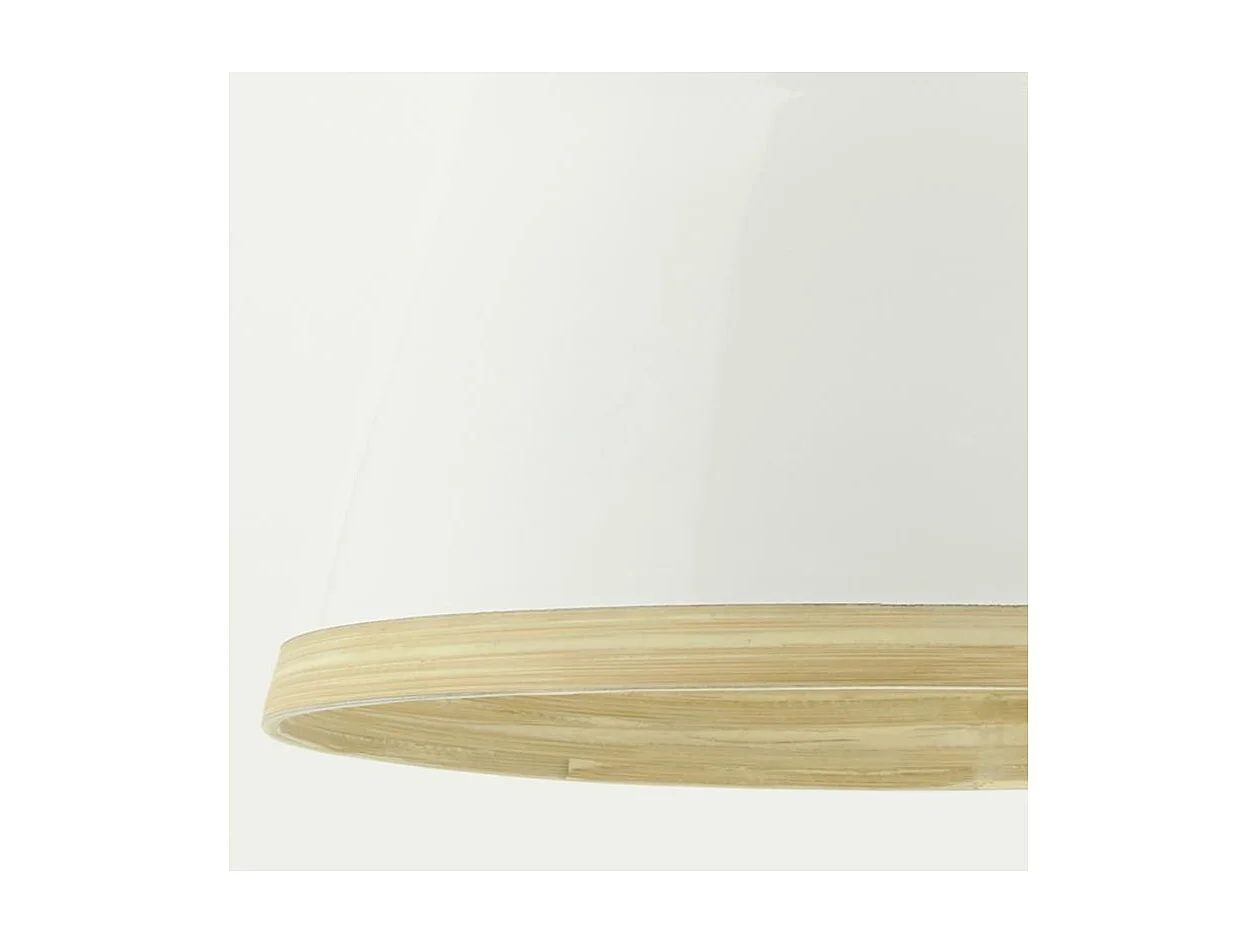 Abat-jour luminaire en bambou laqué