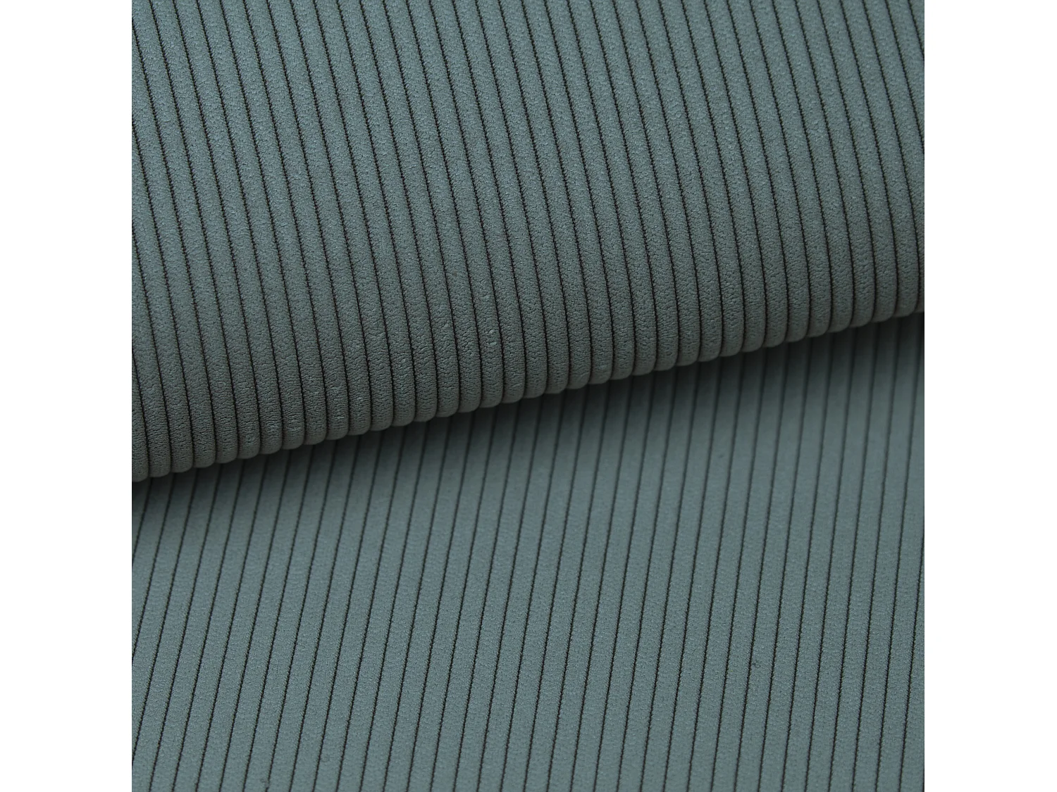 Sofa 3-Sitzer - Mit Schlaffunktion - Feincord - Blau - TEODORA