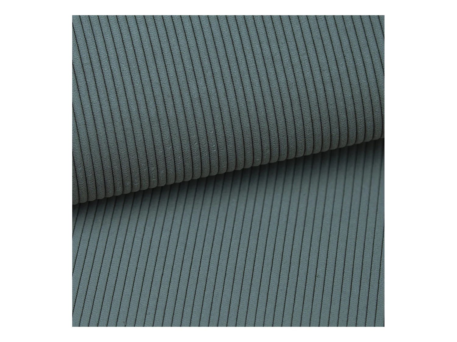 Sofa 3-Sitzer - Mit Schlaffunktion - Feincord - Blau - TEODORA
