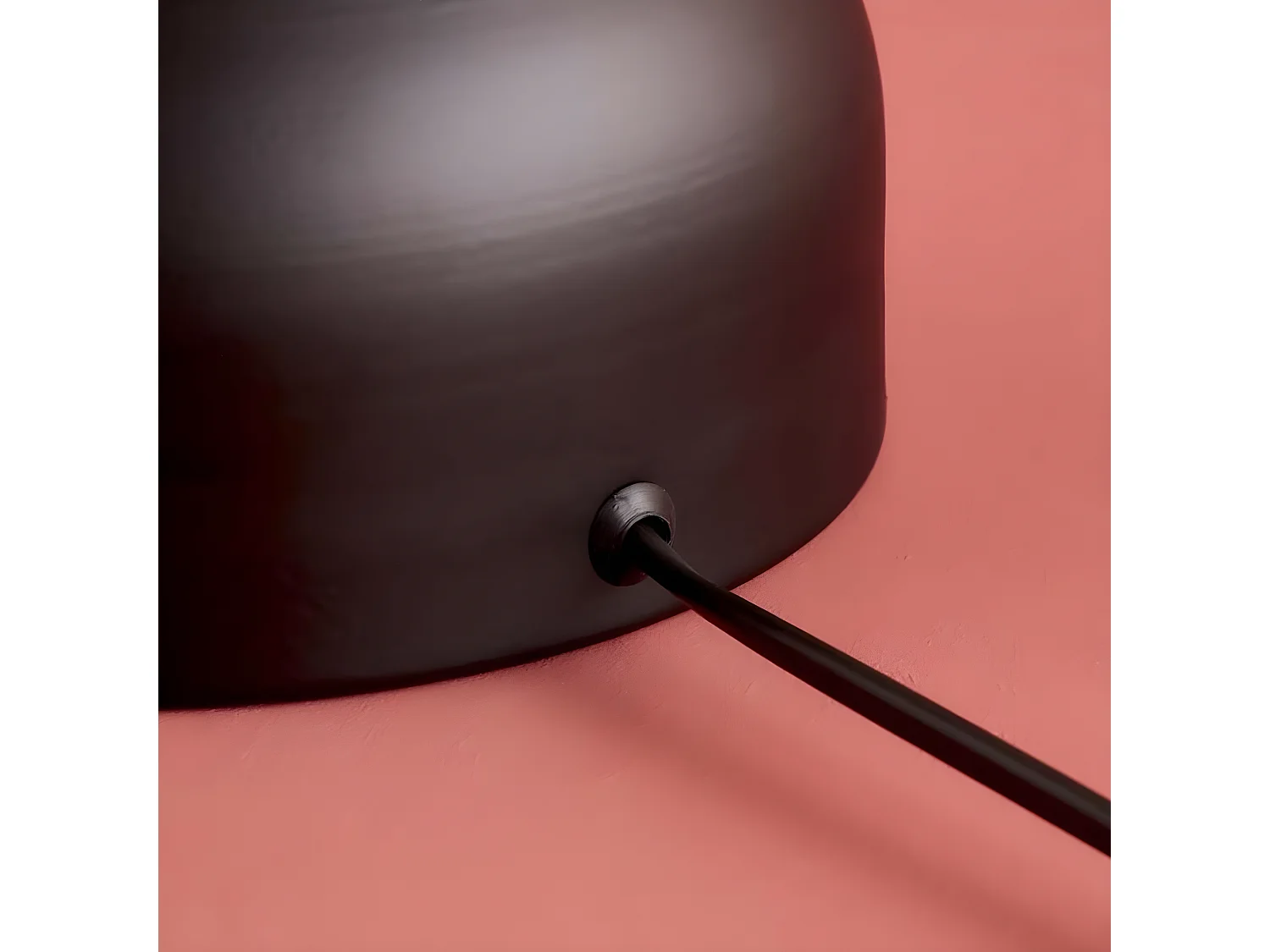 Lampe à poser avec pied en métal et abat-jour en tissu 1xE27 ø18,5cm - Noir et Crème