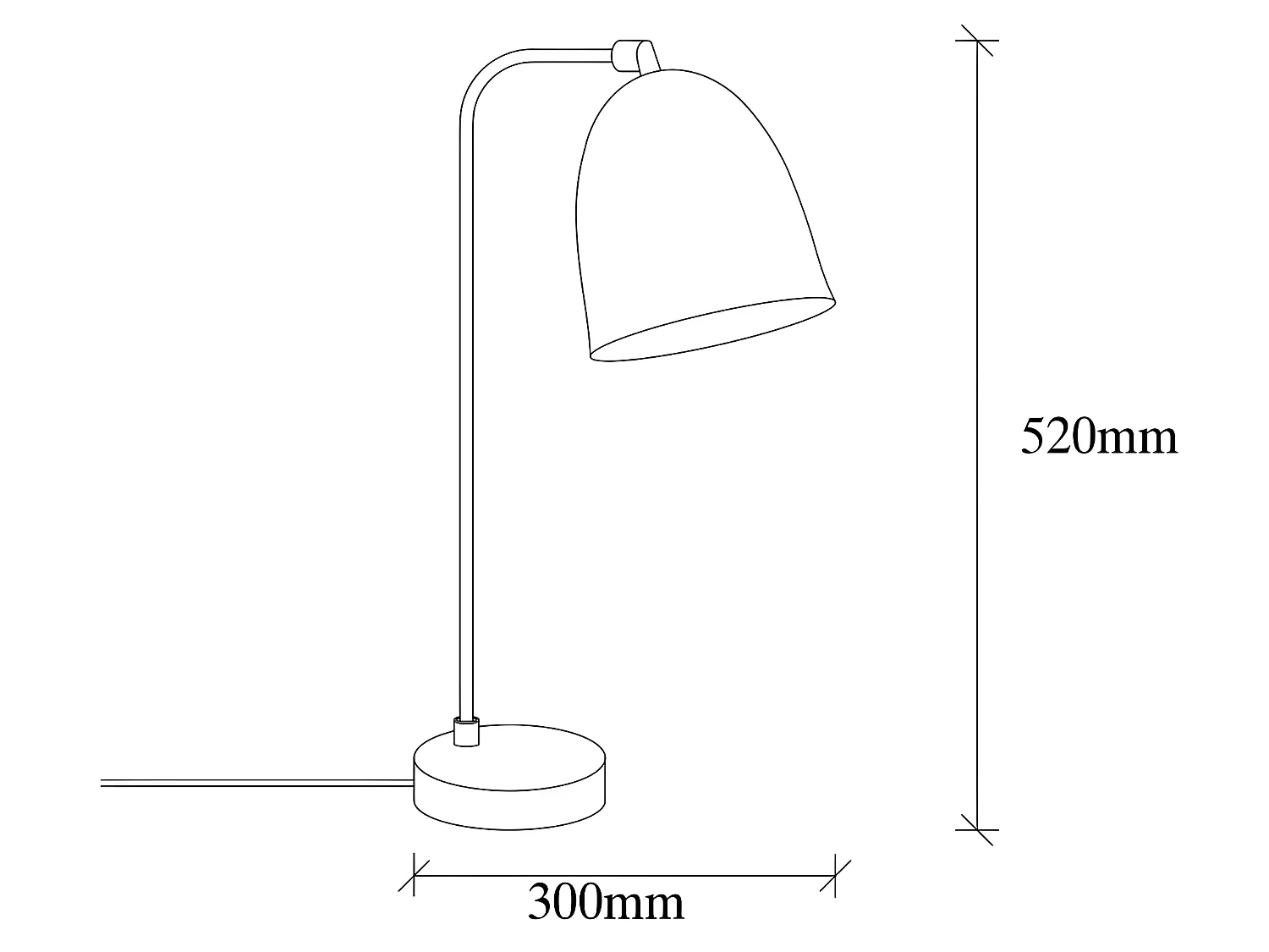 Lampe à poser Asney de style vintage avec abat-jour réglable en relief 1xE27 - Vintage