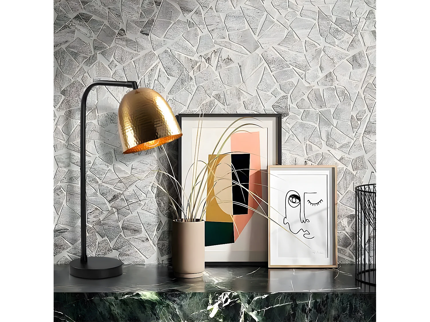 Asney tafellamp vintage stijl met verstelbare kap in reliëf 1xE27 - Vintage