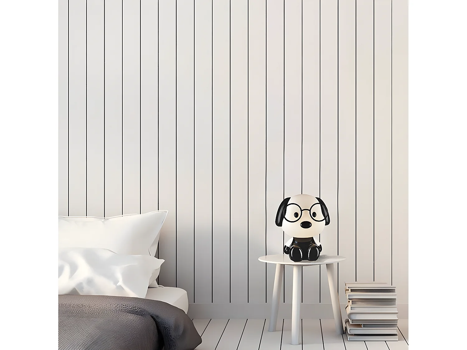 Hundeförmige Kindertischlampe 1xE14 - Schwarz