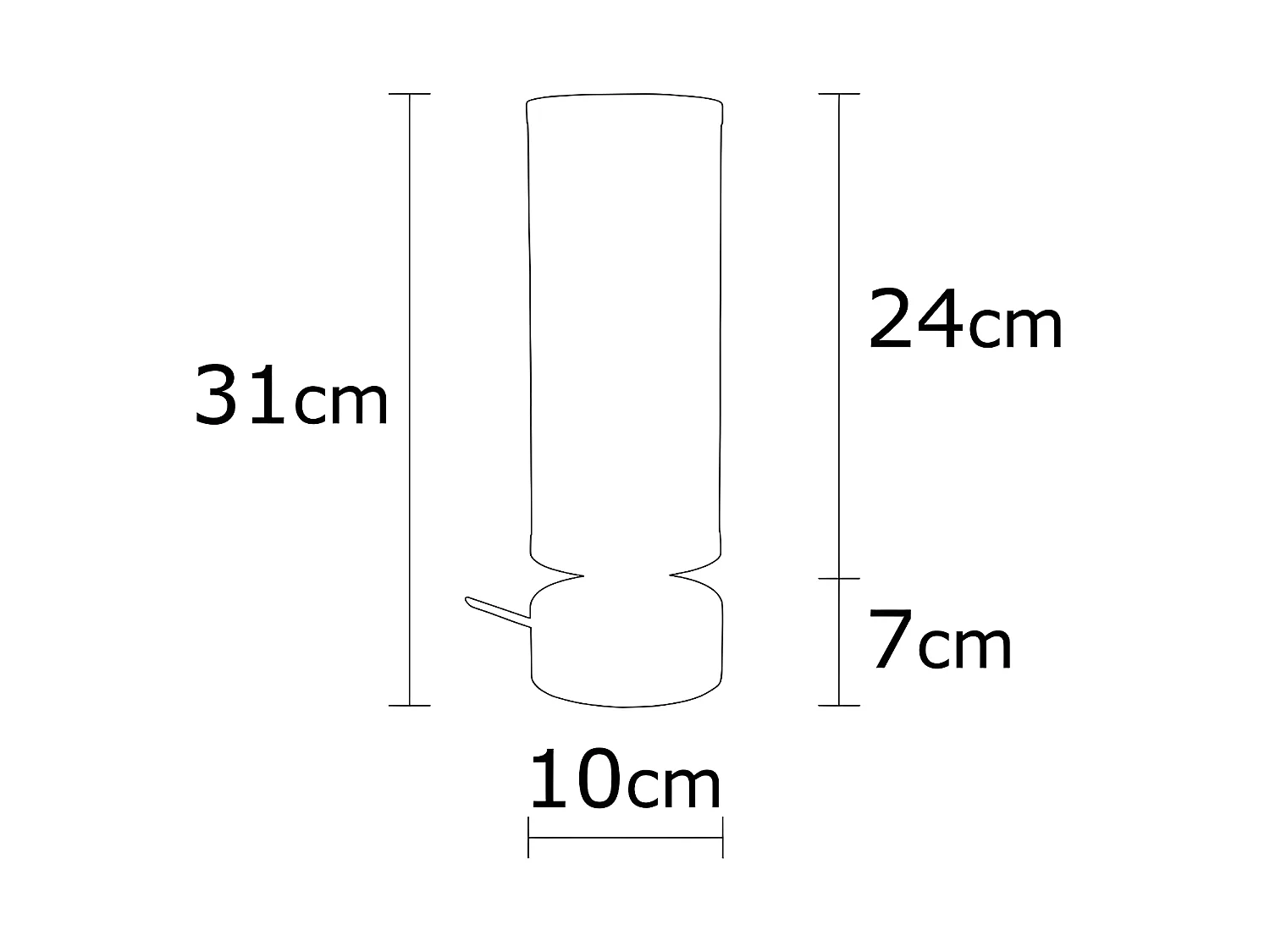 Marismo tafellamp met houten voet en cilindrische kap 1xE27 - Zwart en Hout