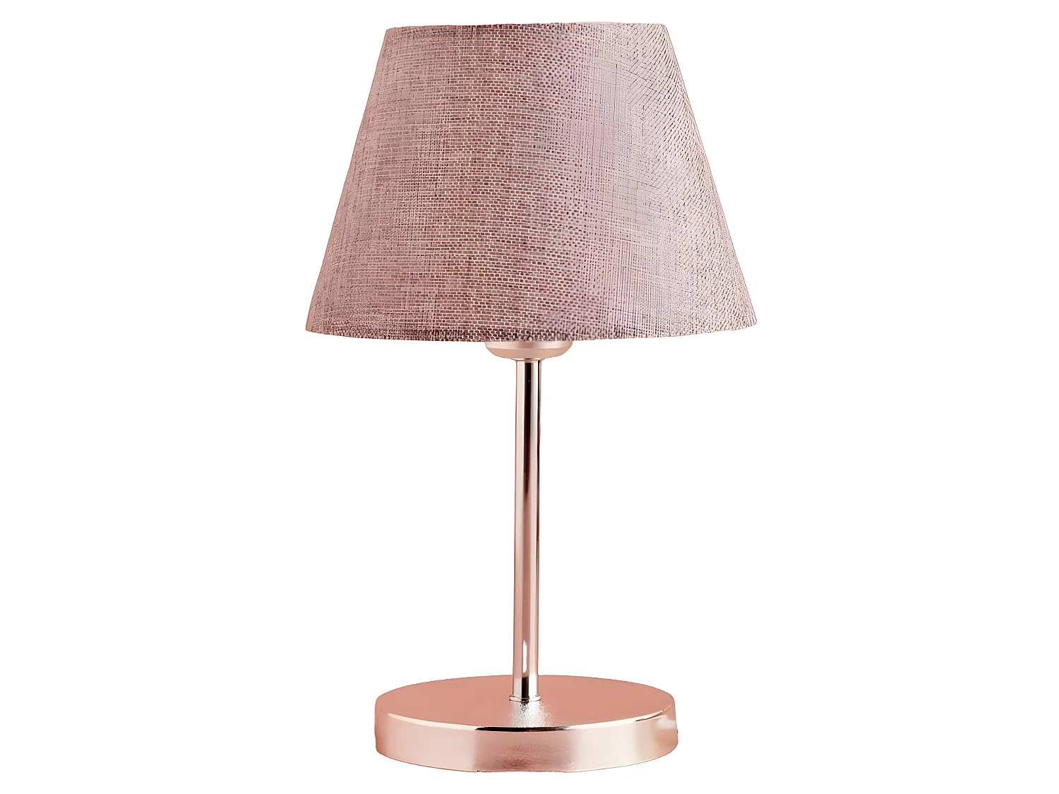 Lampe à poser Persale avec base en métal et abat-jour en tissu 1xE27 - Argent et Gris