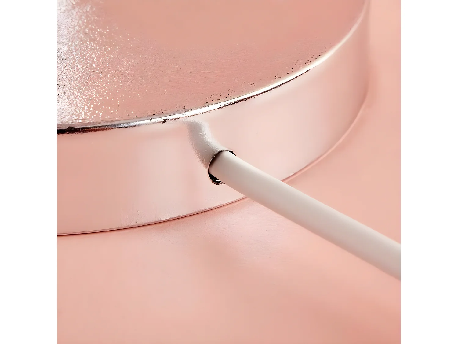 Lampe à poser Persale avec base en métal et abat-jour en tissu 1xE27 - Argent et Gris