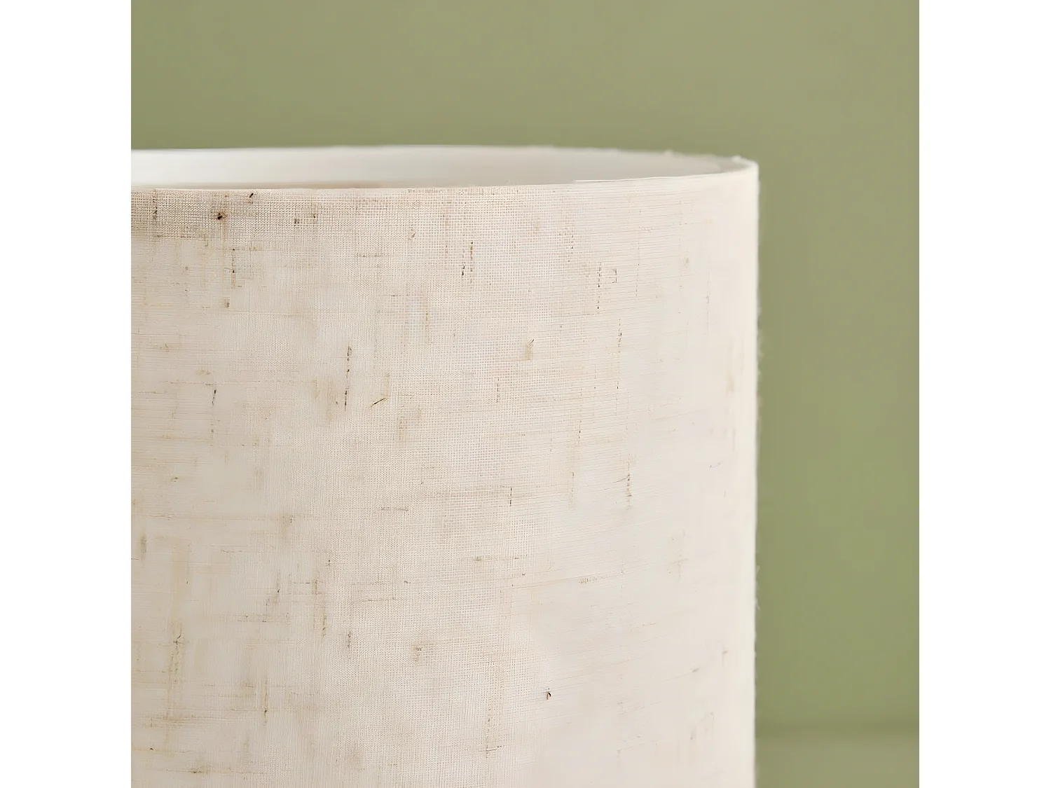 Lampe à poser Niron avec pied en bois et abat-jour en tissu 1xE27 H22cm - Crème