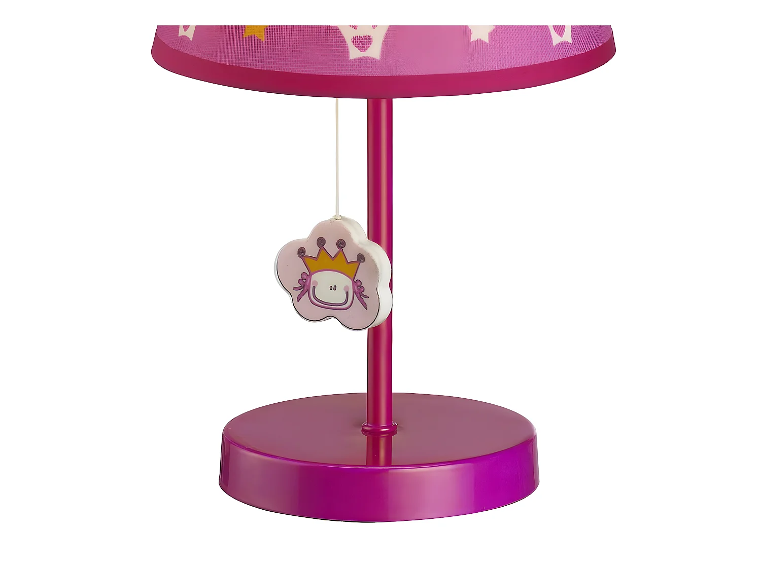 Lampe à poser enfant dessins de princesse 1xE14 - Rose