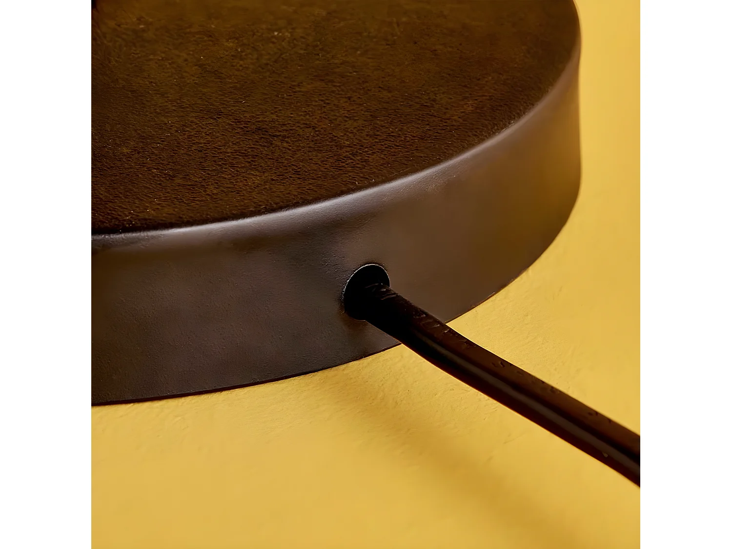 Lampe à poser Persale avec base en métal et abat-jour en tissu 1xE27 - Noir