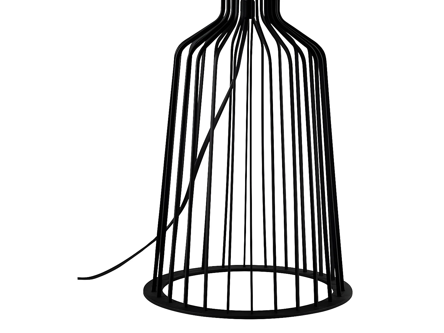 Lampada da tavolo di design Cabiria con struttura in metallo 2xE27 - Nero e Oro