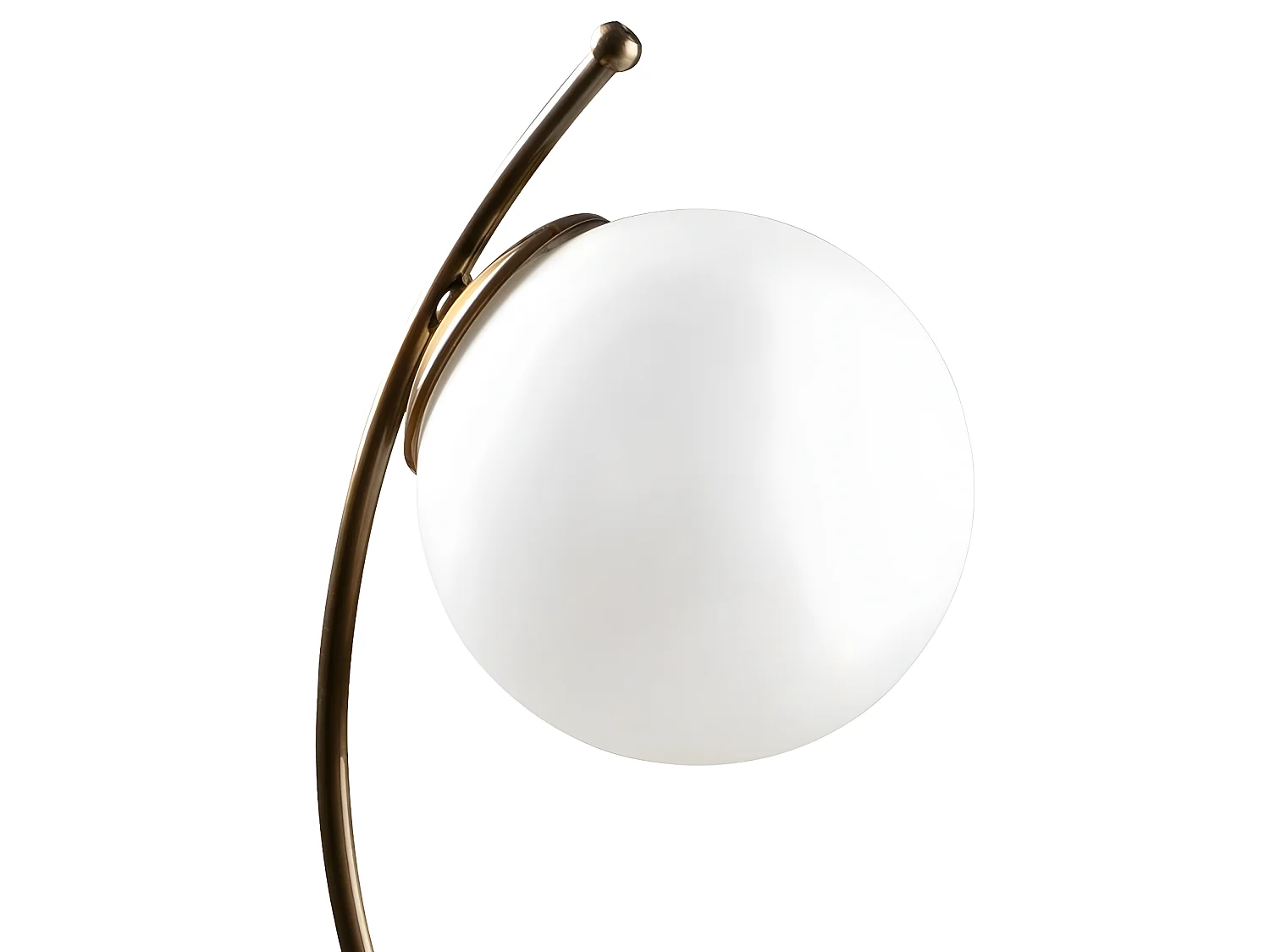 Lampe à poser Kelen avec structure moderne en métal et sphère en verre 1xE27 - Or