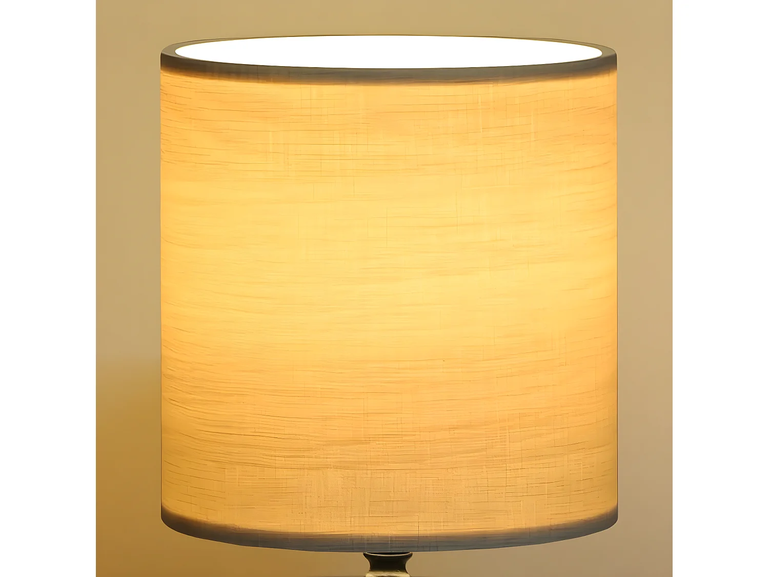 Lampada da tavolo Siberia con base in plastica e paralume in PVC 1xE14 - Beige