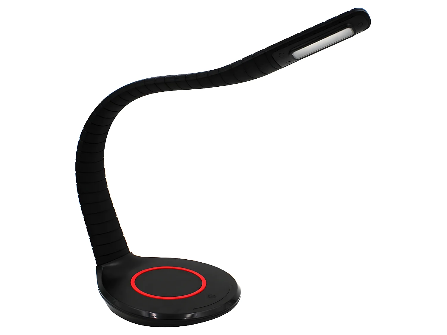 Vader 5W 500lm CCT LED Flexo Dimbaar met flexibele siliconen structuur - Zwart en Rood