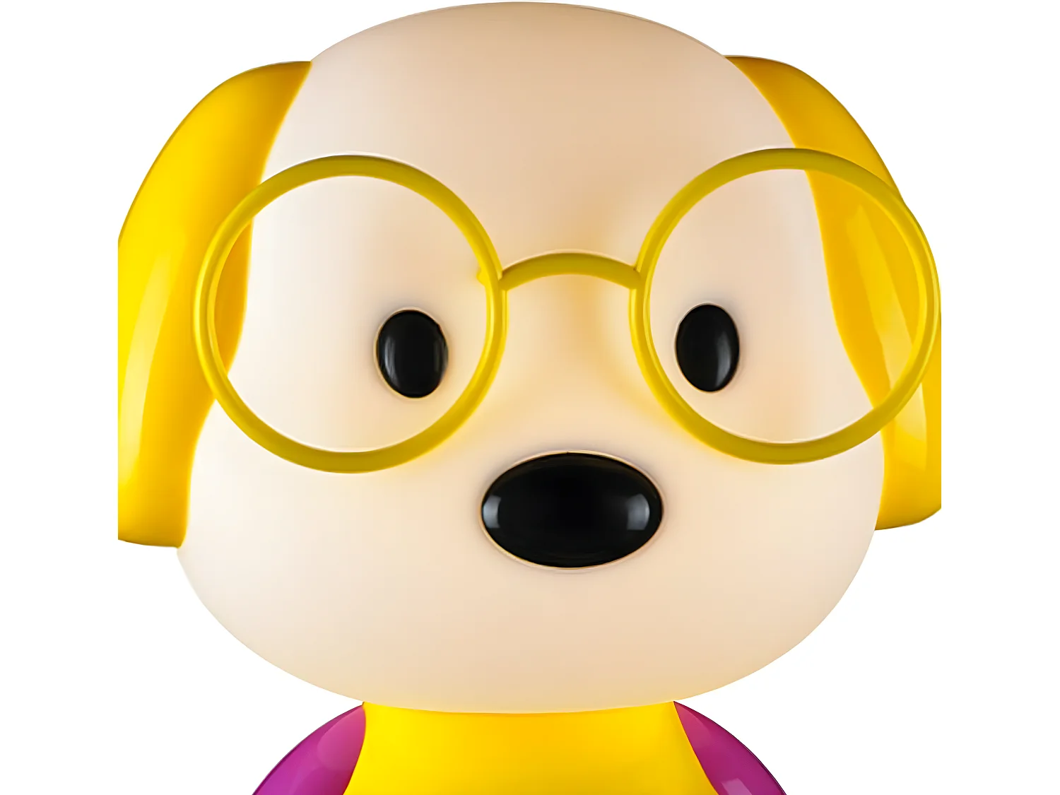 Lámpara de mesa infantil con forma de perro 1xE14 - Amarillo