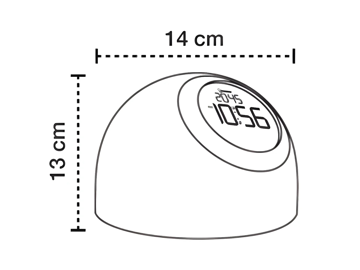 LED RGB tafellamp 4,5W 6000K 150lm met bolvorm - Wit