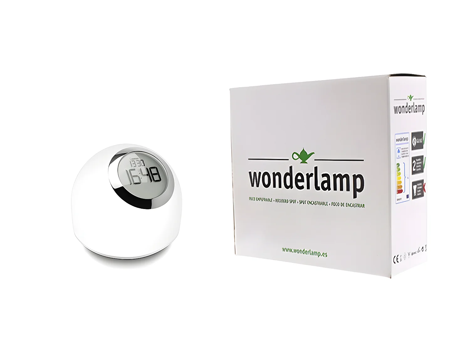 Lampe à poser LED RGB boule 4,5W 6000K 150lm - Blanc
