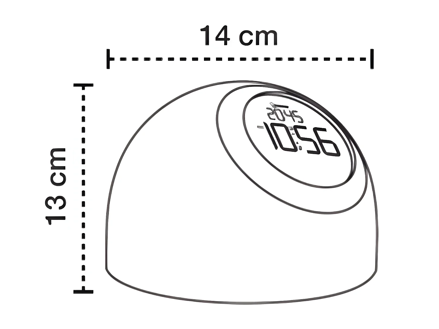 Lampe à poser LED RGB boule 4,5W 6000K 150lm - Blanc