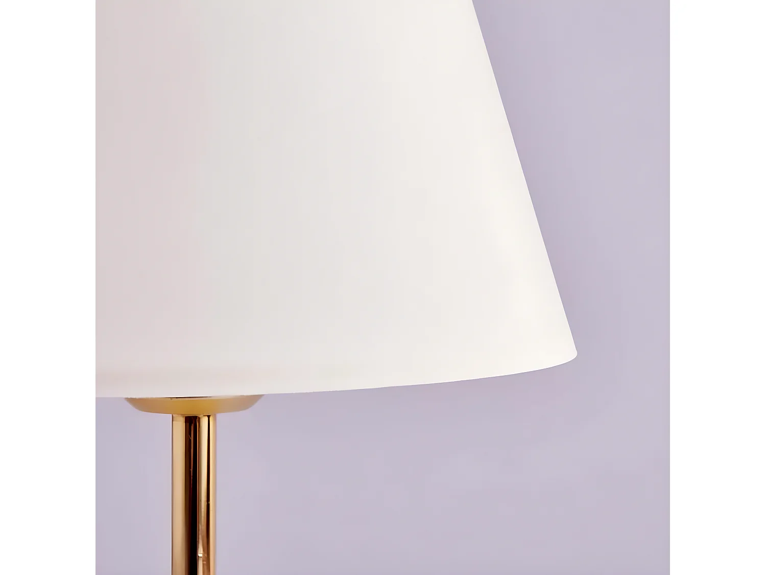 Candeeiro de Mesa Persale com Base de Metal e Abajur de Tecido 1xE27 - Dourado e Branco