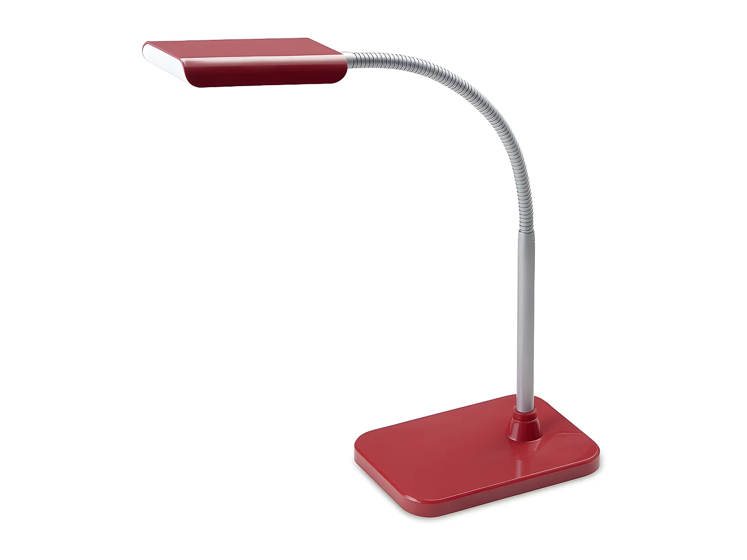 Lampe de bureau Amidala LED 3W 5000K 200lm avec structure flexible - Rouge