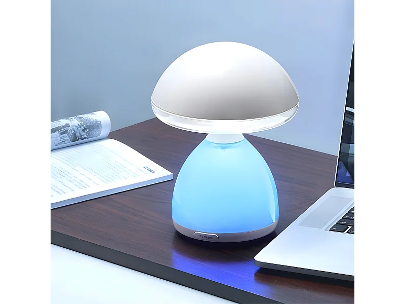 Pilzförmige RGB-LED-Tischleuchte 4,5 W 4000 K 700 lm – Weiß