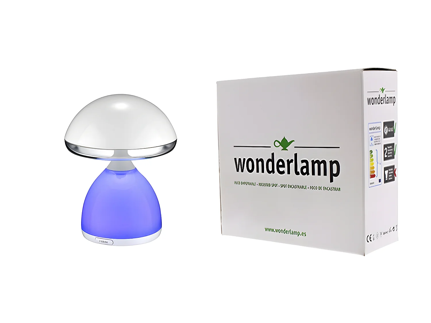 4.5W 4000K 700lm RGB LED tafellamp met paddestoel vorm - Wit