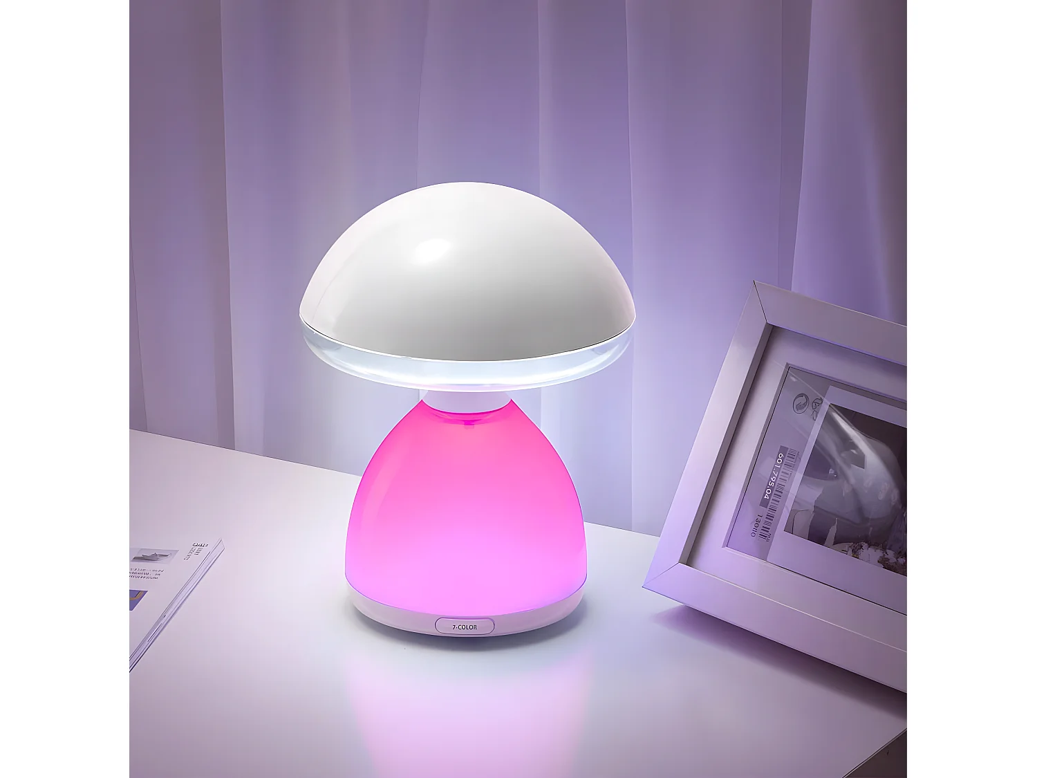 Pilzförmige RGB-LED-Tischleuchte 4,5 W 4000 K 700 lm – Weiß