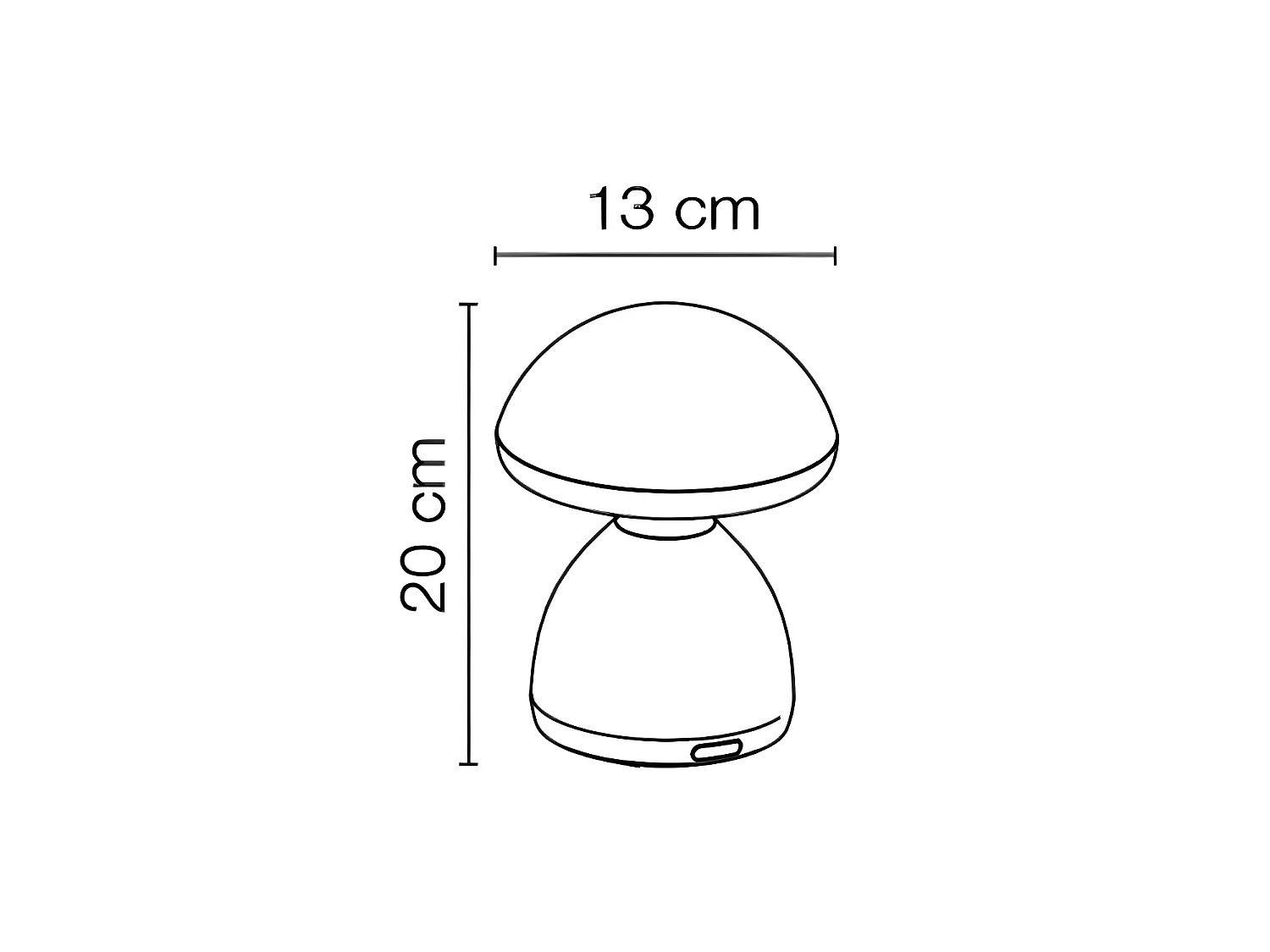 Pilzförmige RGB-LED-Tischleuchte 4,5 W 4000 K 700 lm – Weiß