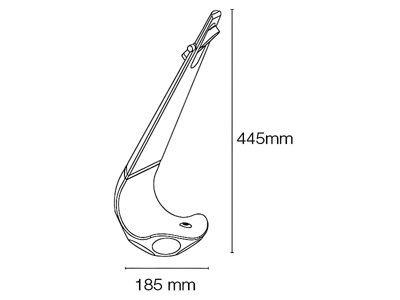 Lampada da scrivania LED 4W 350lm con intensità regolabile e struttura flessibile - Nero