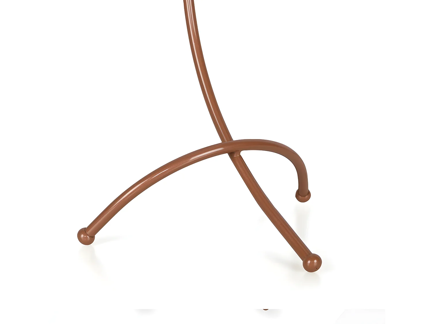 Lampe à poser Kelen avec structure moderne en métal et sphère en verre 1xE27 - Cuivre