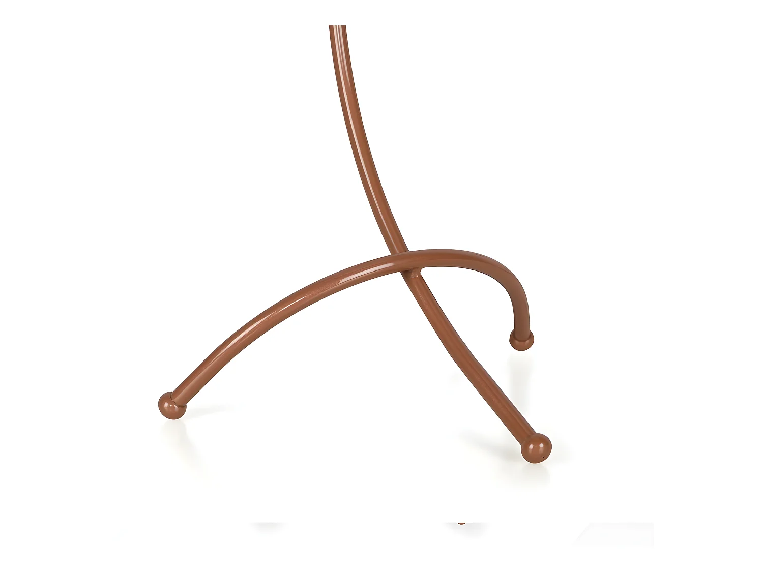 Lampe à poser Kelen avec structure moderne en métal et sphère en verre 1xE27 - Cuivre