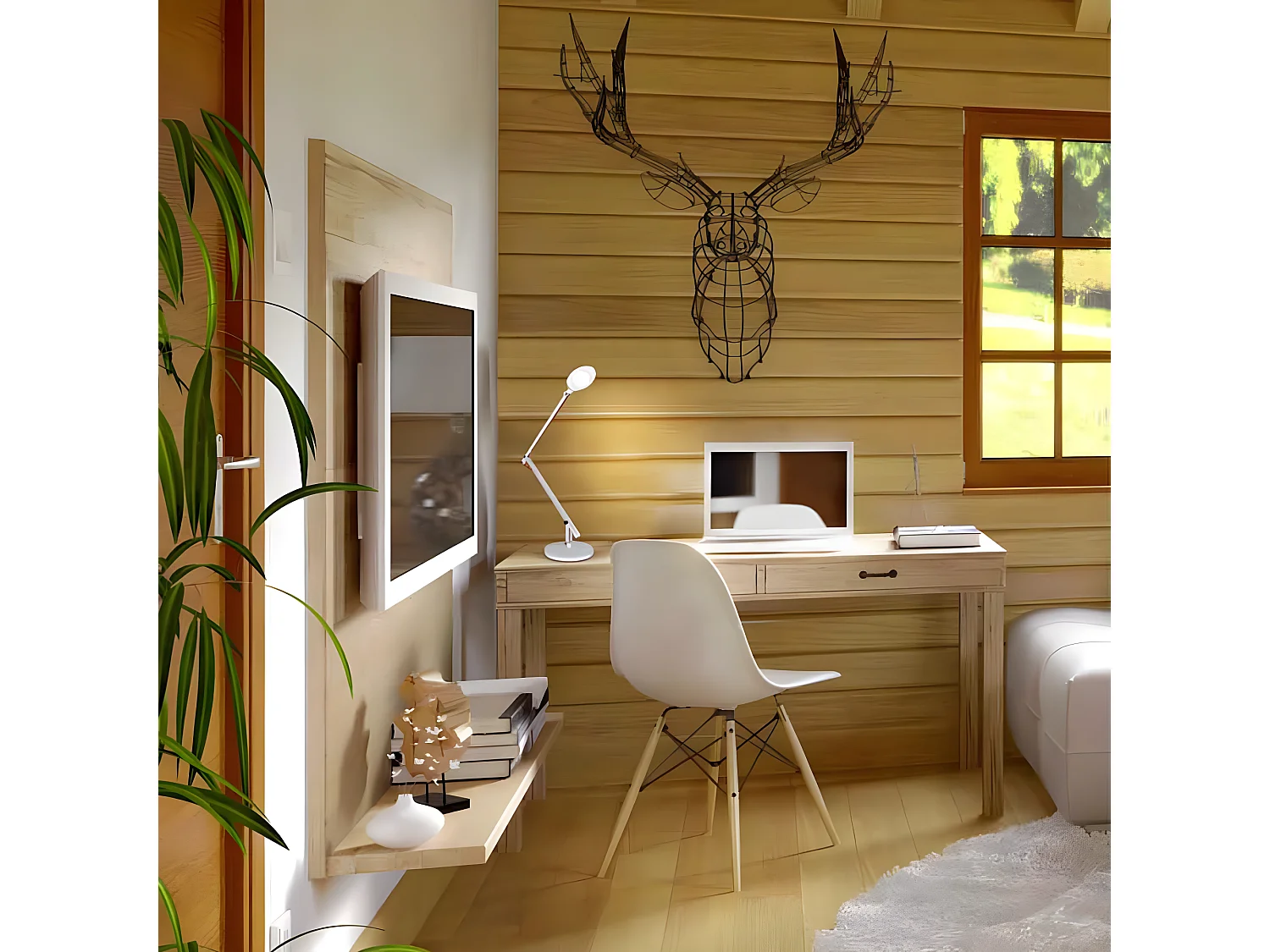 Lampada da scrivania LED 6W 540lm 4000K orientabile con base tonda o a pinza - Bianco