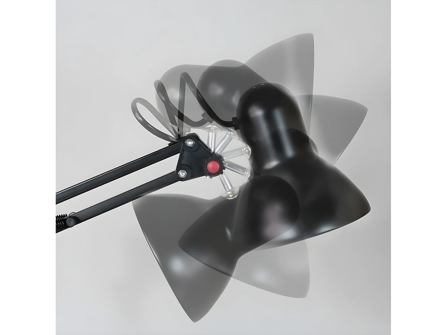 Lampe de bureau articulée Avati avec structure en métal 1xE27 - Noir