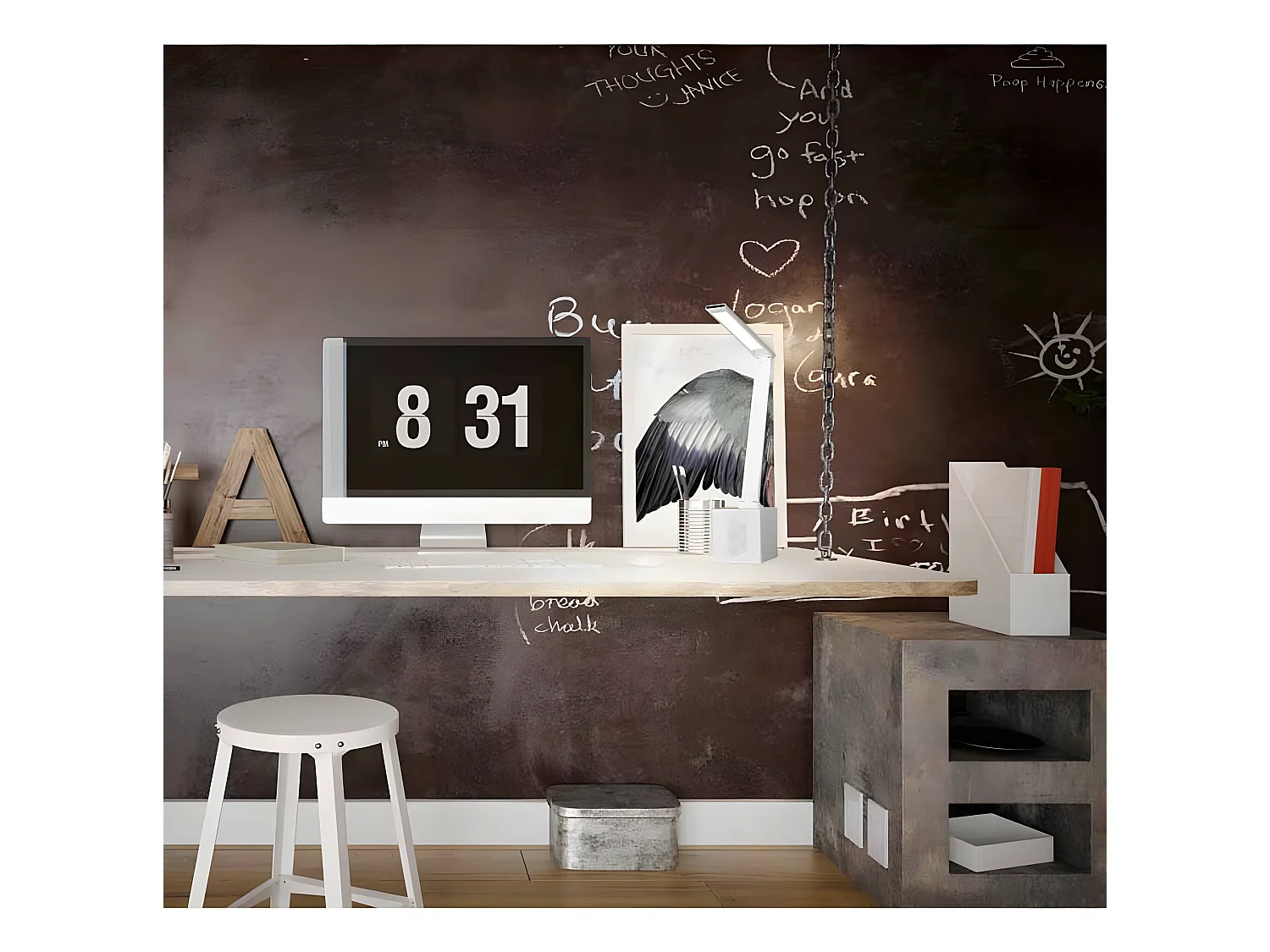 Lampe de bureau LED 12W avec haut-parleur et port USB pour recharger les téléphones