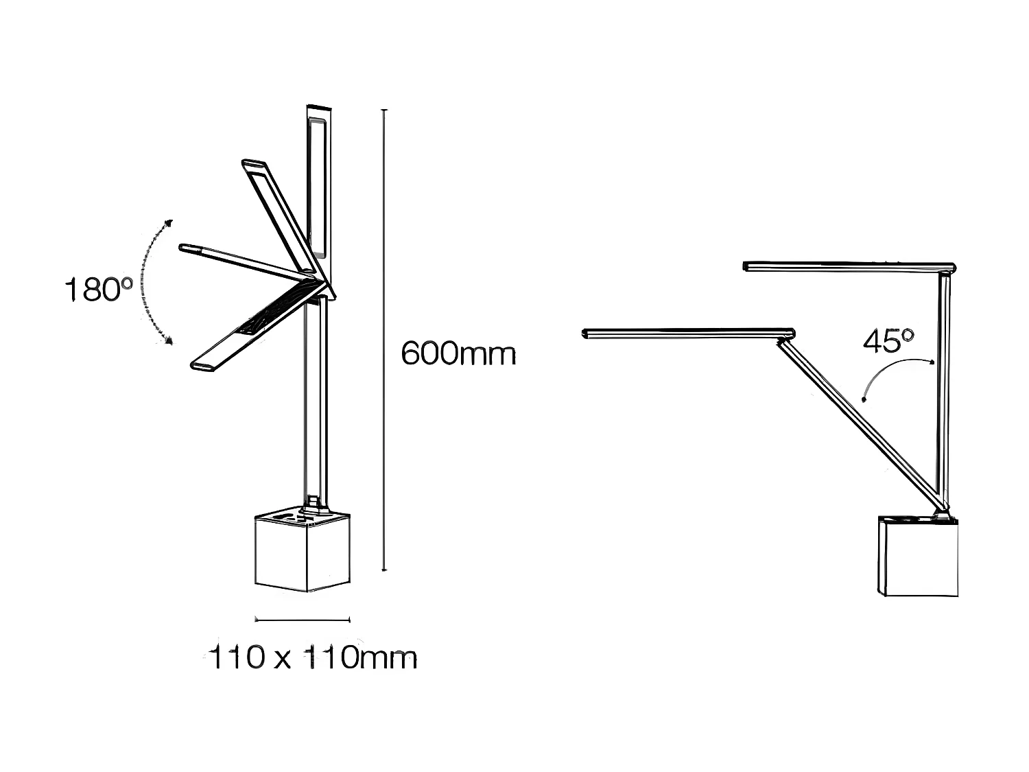 Asimo LED flexo met Bluetooth speaker en USB poort voor het opladen van mobiele telefoons 12W 500lm 5500K