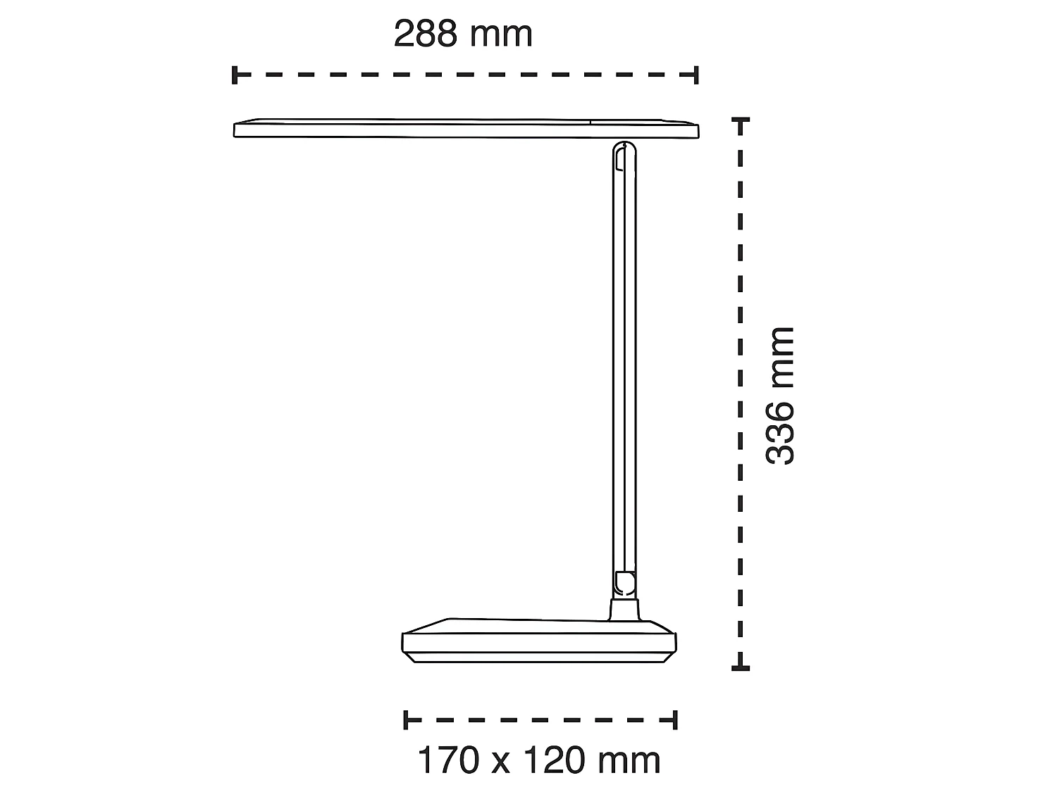 Cisnero 3W CCT Dimbare LED Draagbare Flexo met USB-poort voor het opladen van mobiele telefoons