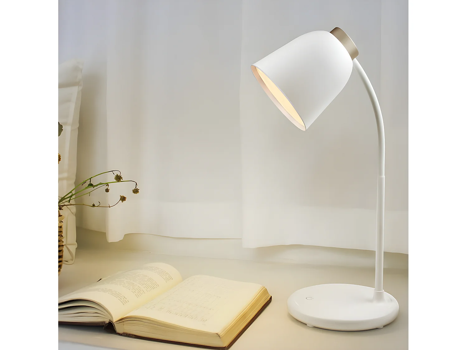 Lámpara de escritorio portátil LED Tale 4W CCT Regulable Dim - Blanco