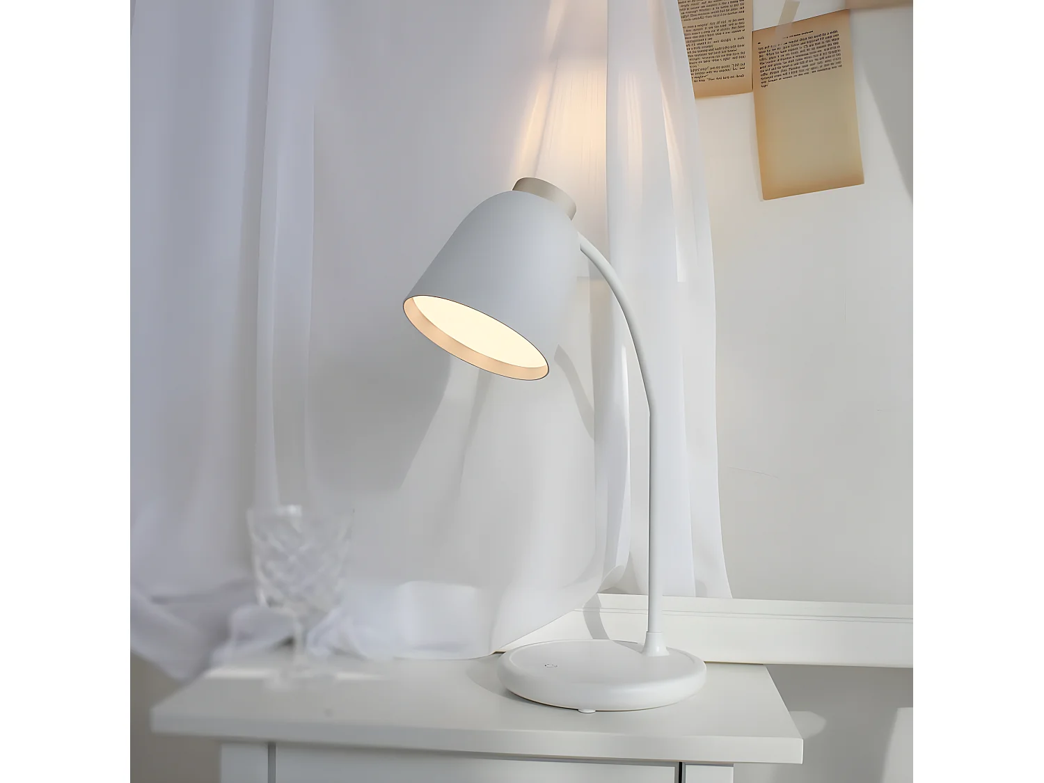 Tale 4W CCT Dimbare Dim LED Draagbare Bureaulamp - Wit