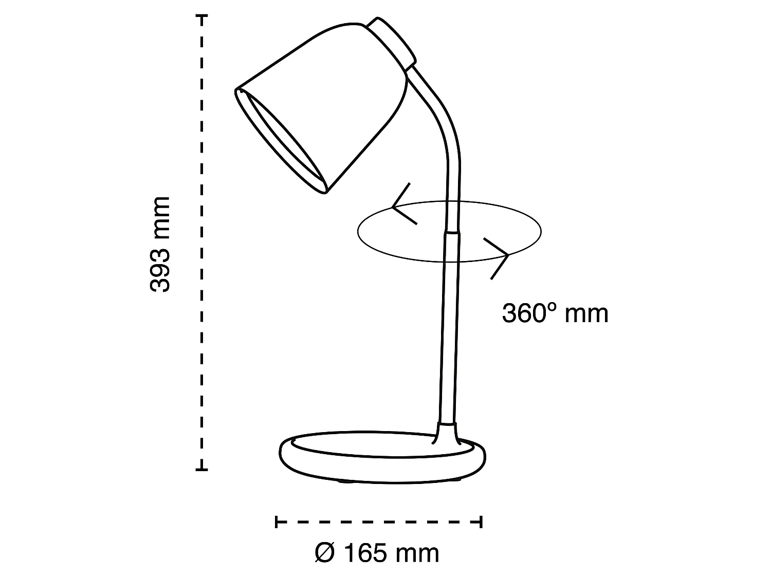 Tale 4W CCT Dimbare Dim LED Draagbare Bureaulamp - Wit