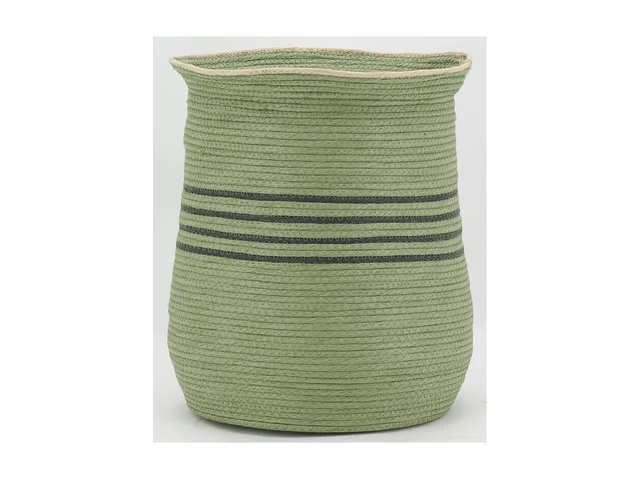 Cache-pots  en jonc vert (lot de 2)
