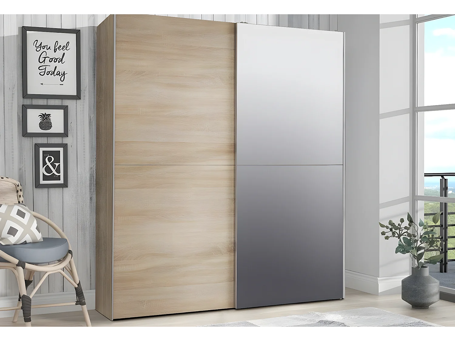 Kleiderschrank Vait (170cm)