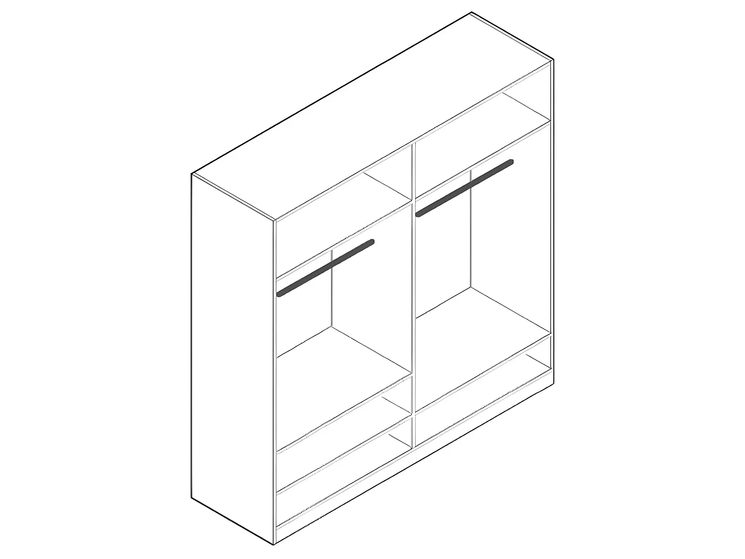 Kleiderschrank Vait (170cm)