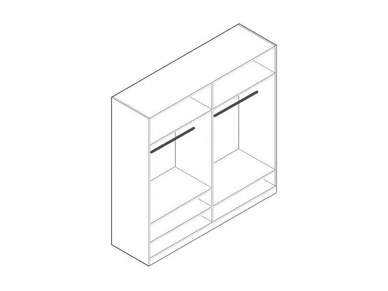 Kleiderschrank Vait (170cm)
