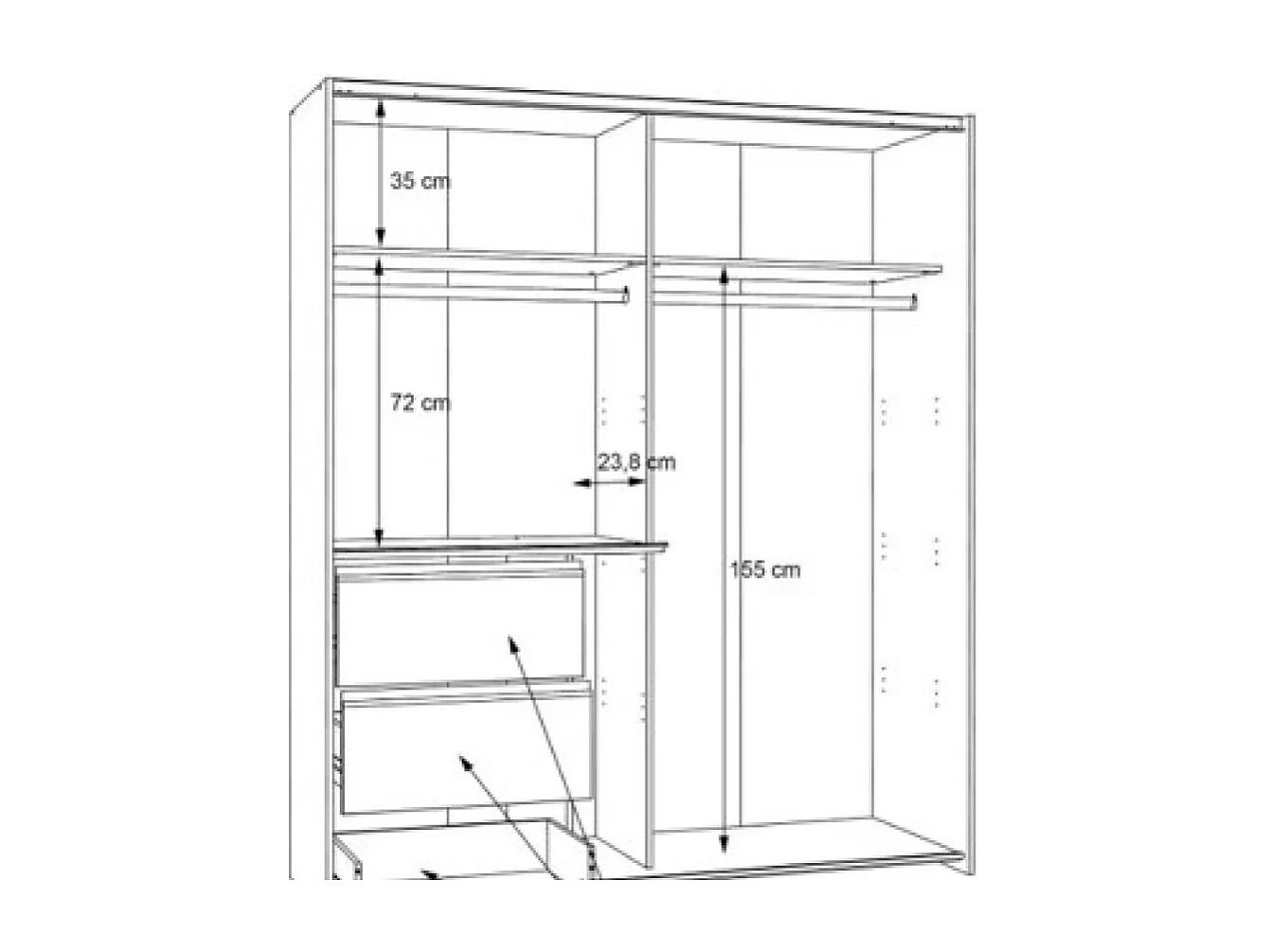 Armadio Vineam (170cm)