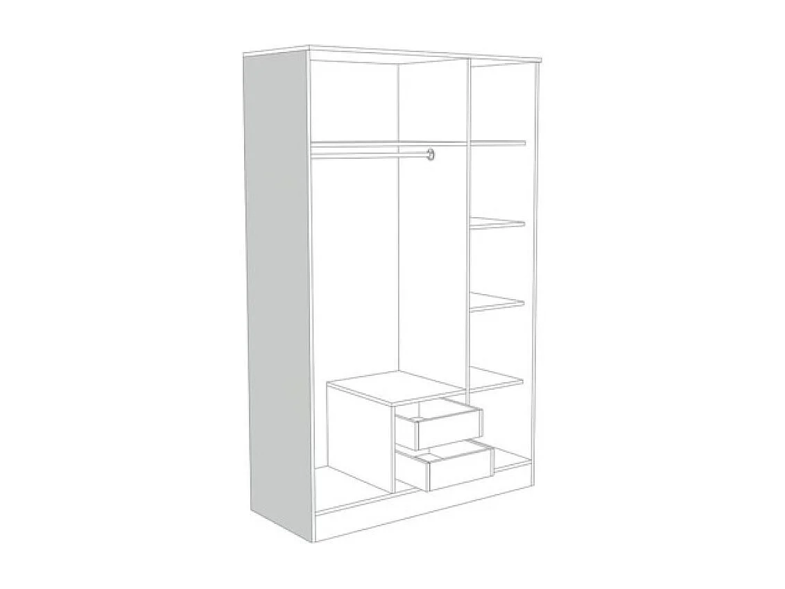 Kleiderschrank Iva Premium M (120cm)