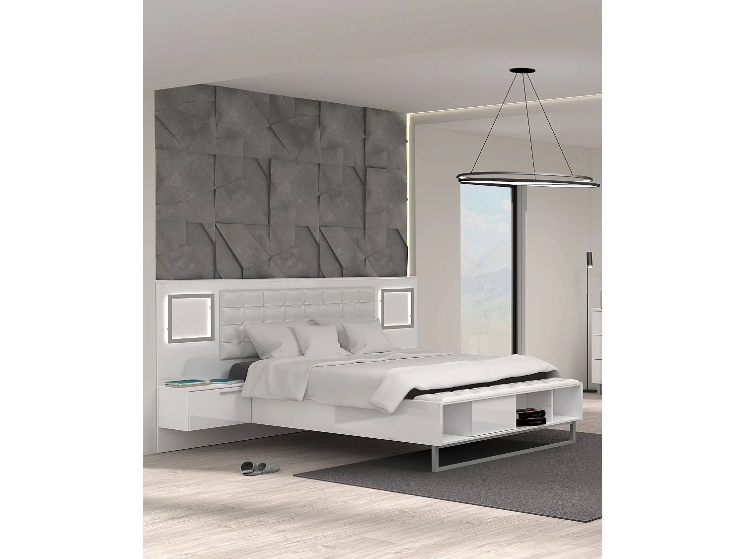 Bett Sirius L/180x200/Weiss