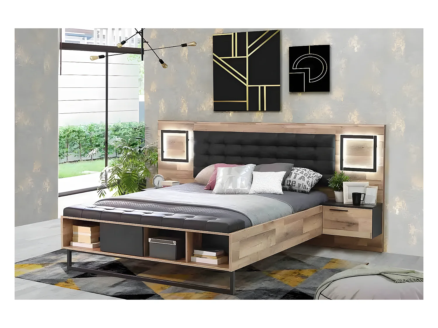 Lit Sirius M/160x200/Marrin&Noir