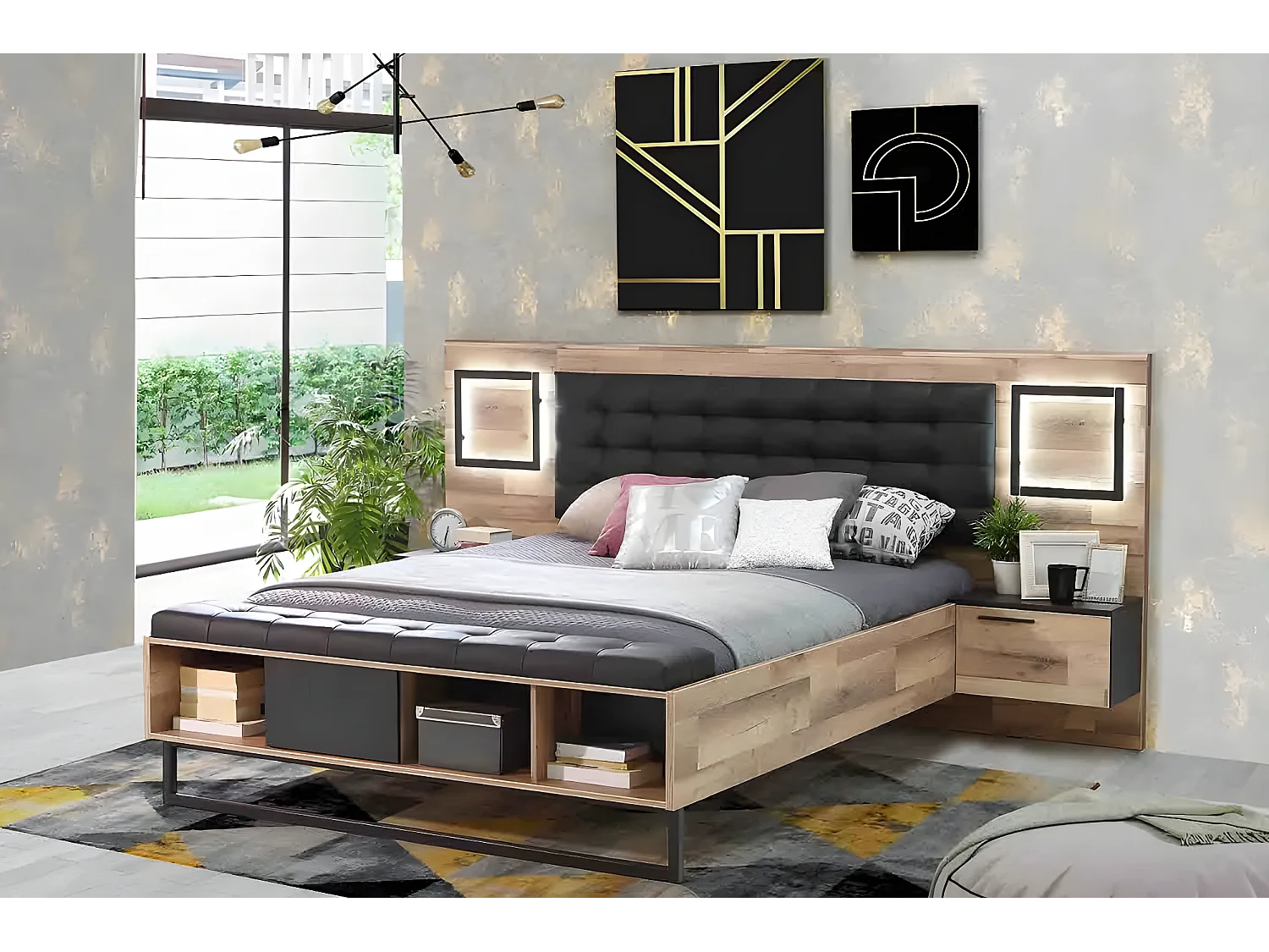 Lit Sirius M/160x200/Marrin&Noir